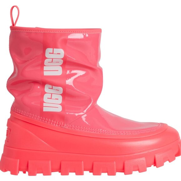 NEW UGG® Australia Classic Brellah Mini Boots - Waterproof Super Coral - Picture 4 of 9